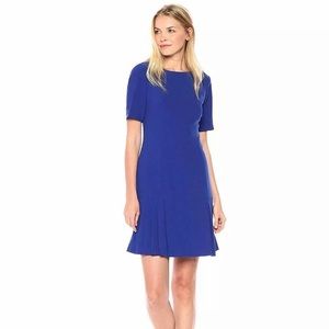 Tahari royal blue pleated skirt dress.